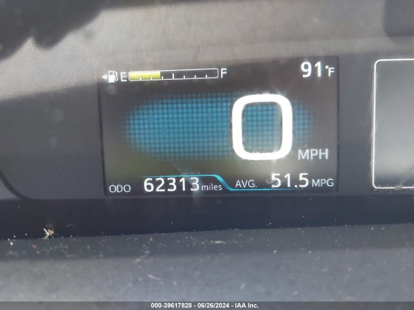 2016 Toyota Prius Two VIN: JTDKBRFU4G3008368 Lot: 39617828