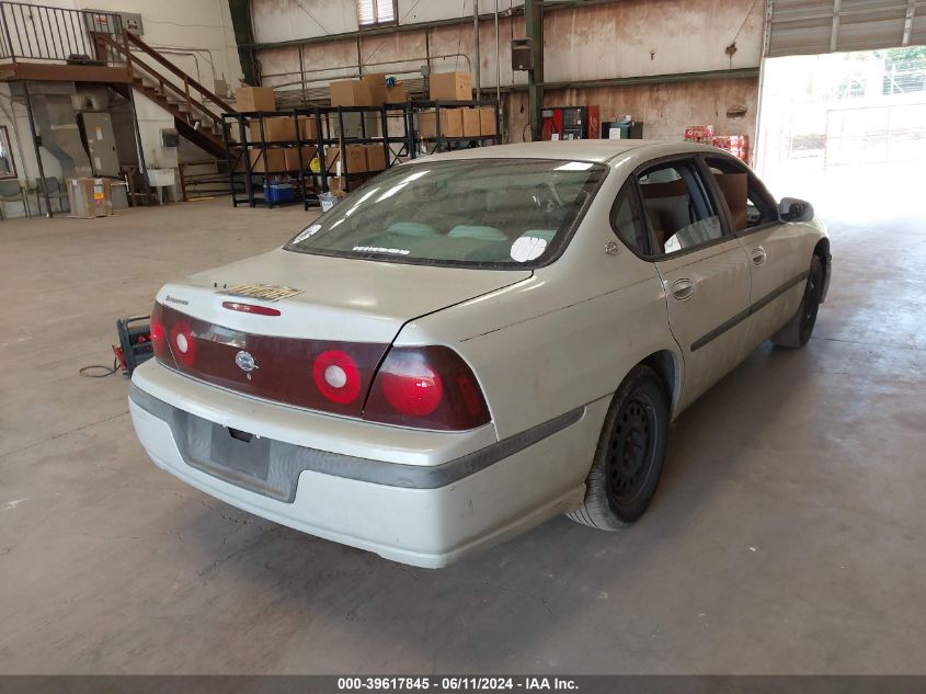 2004 Chevrolet Impala VIN: 2G1WF52E949153950 Lot: 39617845