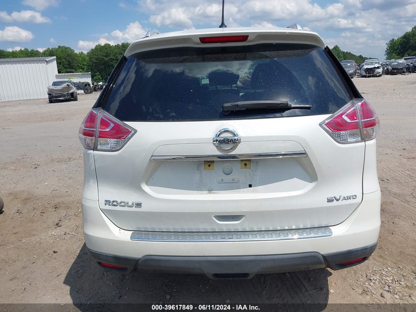 2016 Nissan Rogue Sv VIN: KNMAT2MV0GP644581 Lot: 39617849
