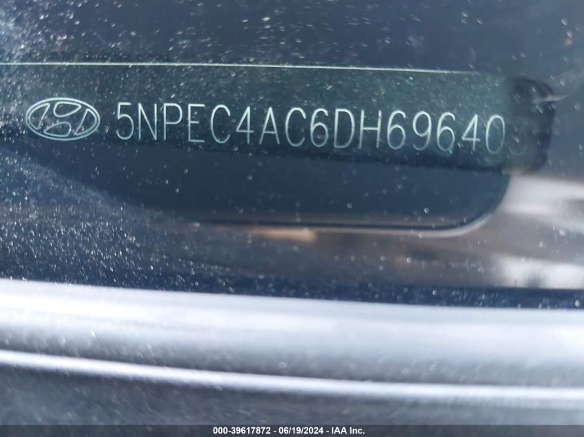 2013 Hyundai Sonata Se/Limited VIN: 5NPEC4AC6DH696403 Lot: 39617872