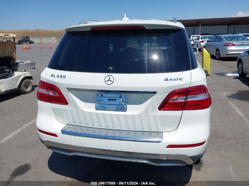 2012 Mercedes-Benz Ml 350 4Matic VIN: 4JGDA5HB0CA092495 Lot: 39617888