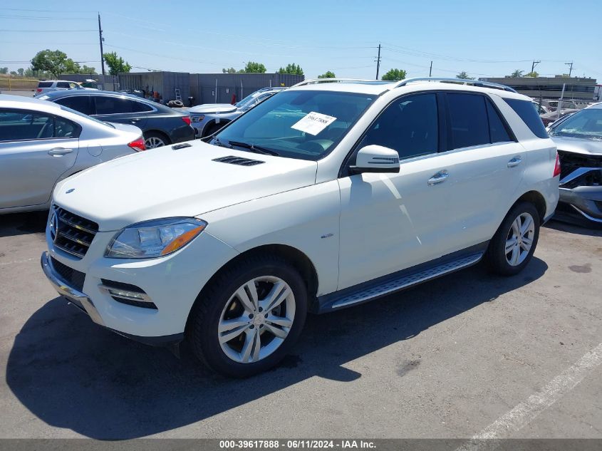 2012 Mercedes-Benz Ml 350 4Matic VIN: 4JGDA5HB0CA092495 Lot: 39617888