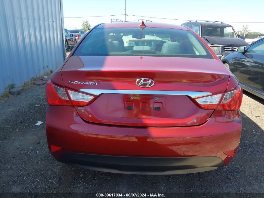 2014 Hyundai Sonata Gls VIN: 5NPEB4AC1EH818931 Lot: 39617934