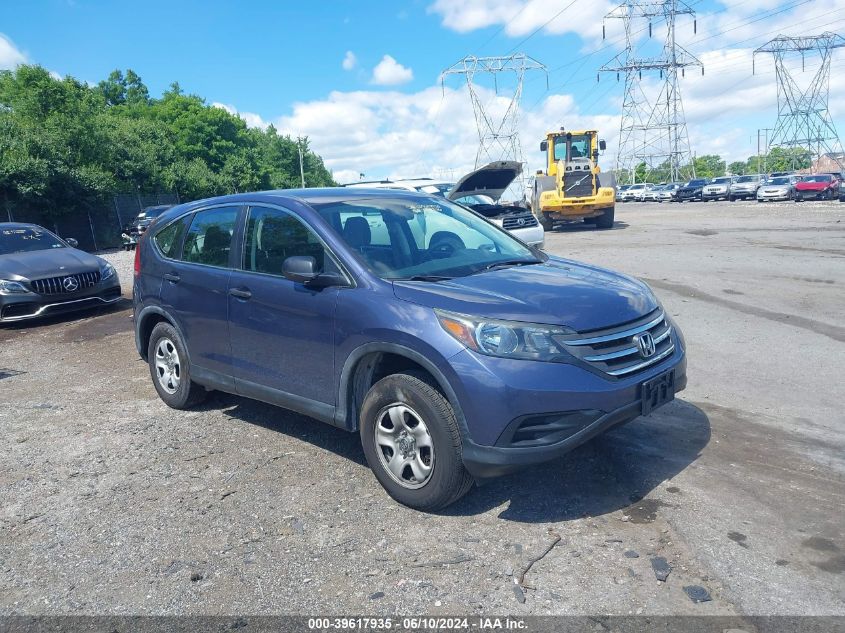 2013 Honda Cr-V Lx VIN: 2HKRM4H30DH609826 Lot: 39617935