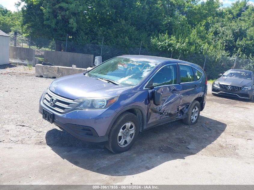 2013 Honda Cr-V Lx VIN: 2HKRM4H30DH609826 Lot: 39617935