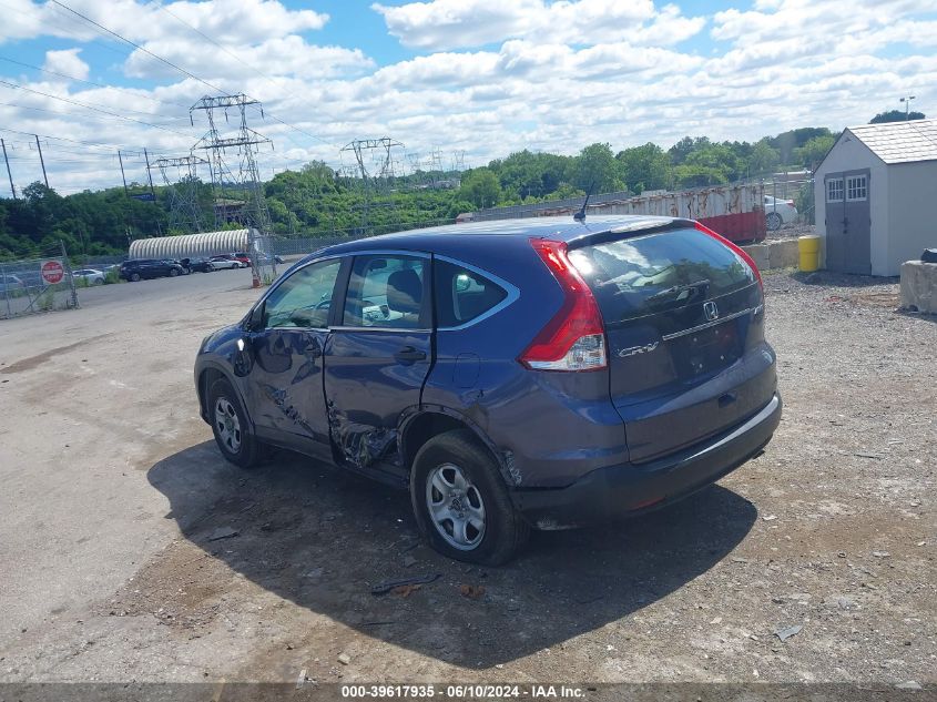 2013 Honda Cr-V Lx VIN: 2HKRM4H30DH609826 Lot: 39617935