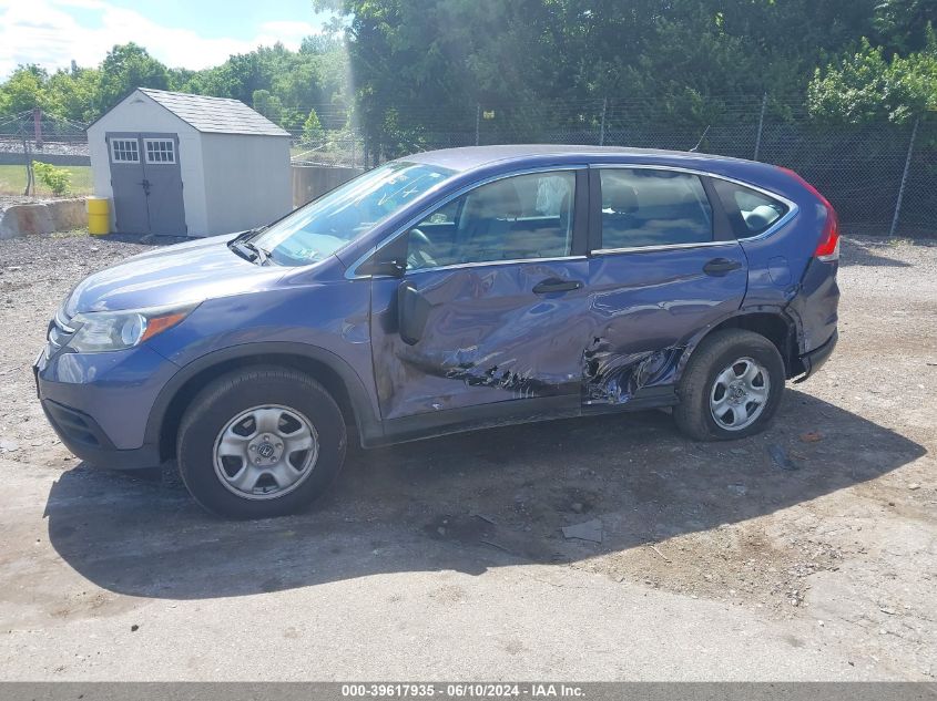 2013 Honda Cr-V Lx VIN: 2HKRM4H30DH609826 Lot: 39617935