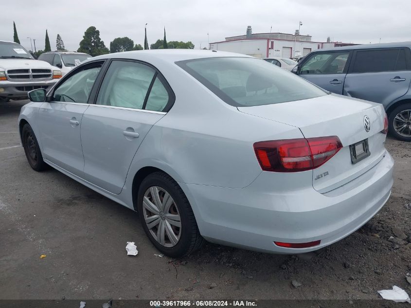 2017 Volkswagen Jetta 1.4T S VIN: 3VW2B7AJ3HM407027 Lot: 39617966