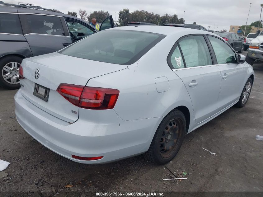 2017 Volkswagen Jetta 1.4T S VIN: 3VW2B7AJ3HM407027 Lot: 39617966