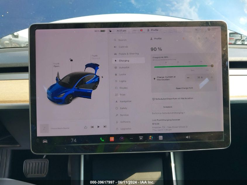 2019 TESLA MODEL 3 LONG RANGE/MID RANGE/STANDARD RANGE/STANDARD RANGE PLUS - 5YJ3E1EA8KF308947