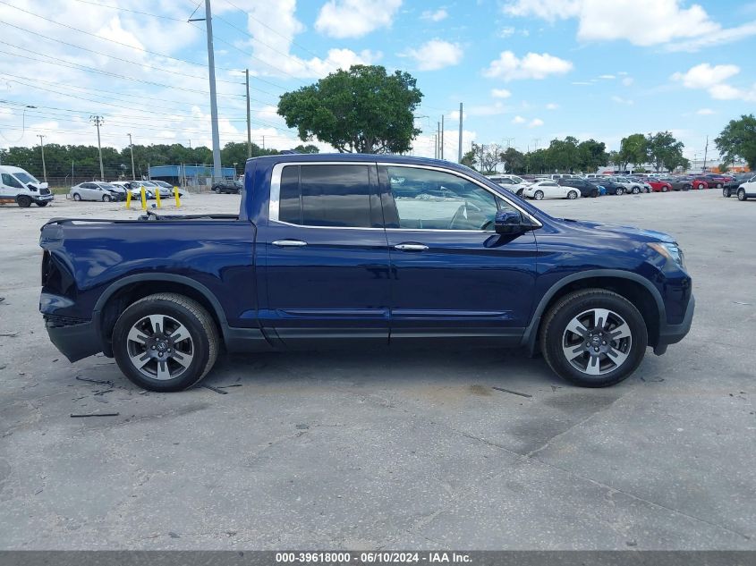 2019 Honda Ridgeline Rtl-E VIN: 5FPYK3F72KB033127 Lot: 39618000