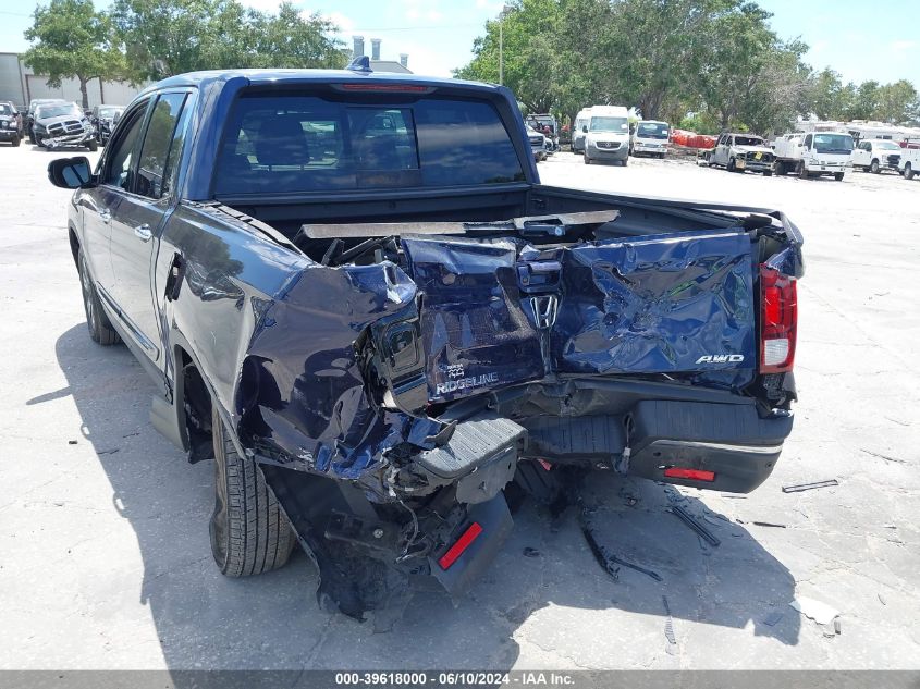 2019 Honda Ridgeline Rtl-E VIN: 5FPYK3F72KB033127 Lot: 39618000