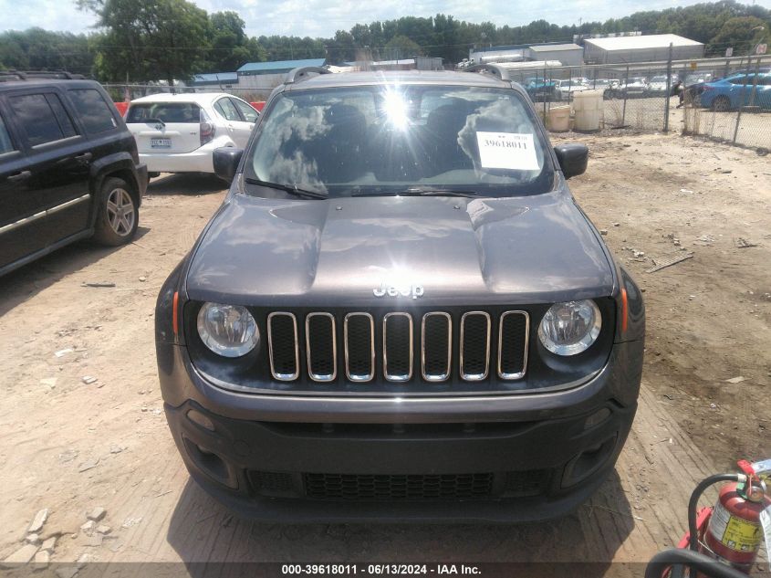 2017 Jeep Renegade Latitude Fwd VIN: ZACCJABB2HPG52221 Lot: 39618011