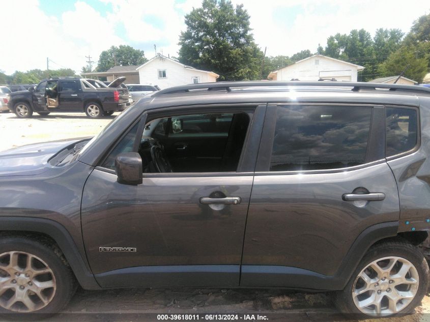 2017 Jeep Renegade Latitude Fwd VIN: ZACCJABB2HPG52221 Lot: 39618011