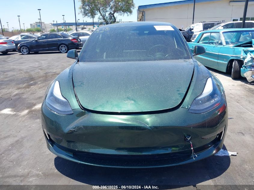 2022 Tesla Model 3 Long Range Dual Motor All-Wheel Drive VIN: 5YJ3E1EB2NF350060 Lot: 39618025