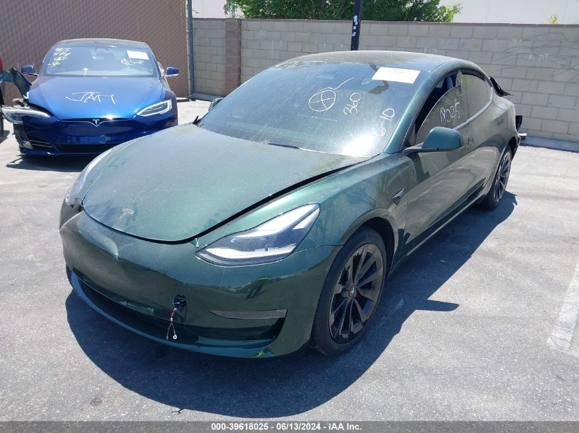 2022 Tesla Model 3 Long Range Dual Motor All-Wheel Drive VIN: 5YJ3E1EB2NF350060 Lot: 39618025