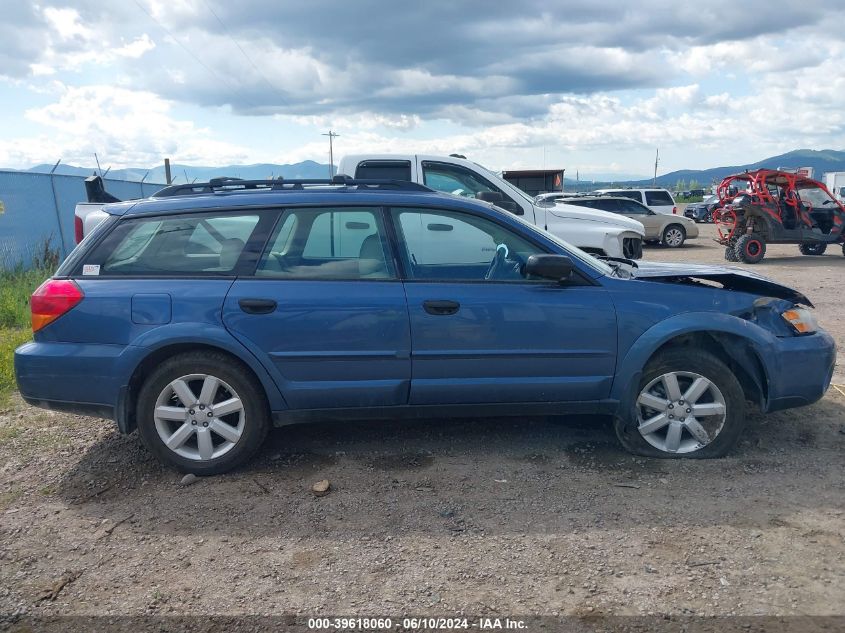 2007 Subaru Outback 2.5I VIN: 4S4BP61C677320453 Lot: 39618060