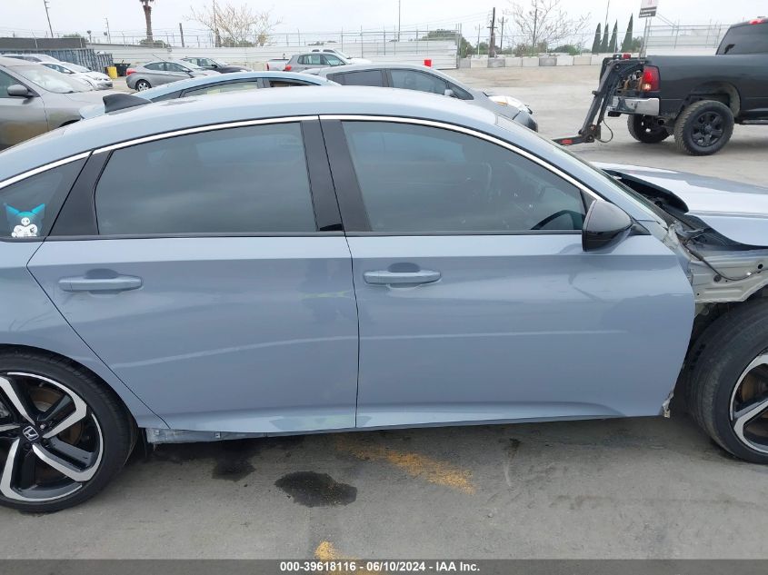 2021 Honda Accord Sport Special Edition VIN: 1HGCV1F48MA012557 Lot: 39618116