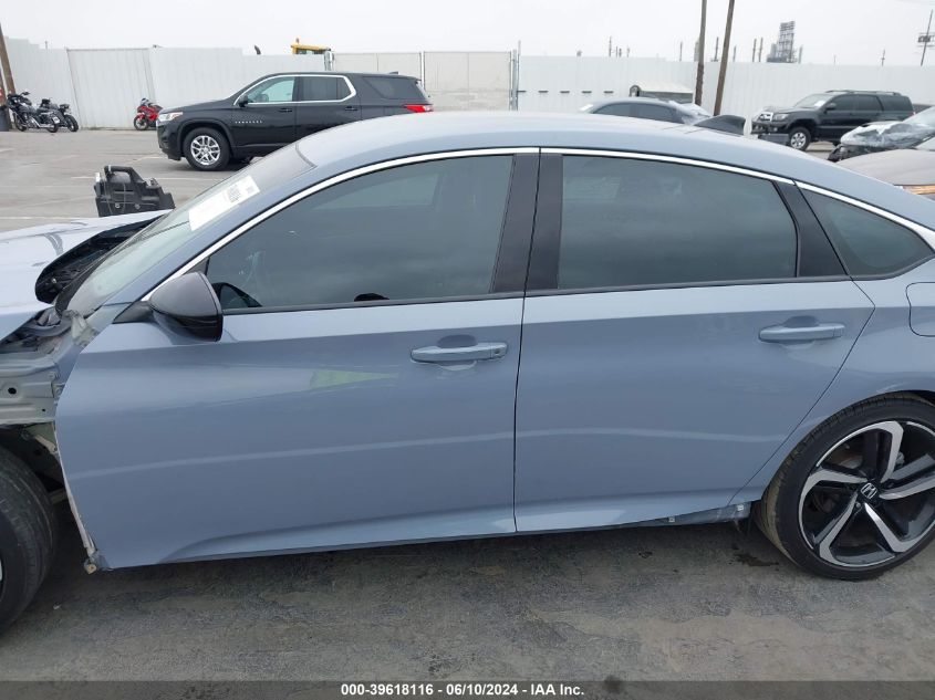 2021 Honda Accord Sport Special Edition VIN: 1HGCV1F48MA012557 Lot: 39618116