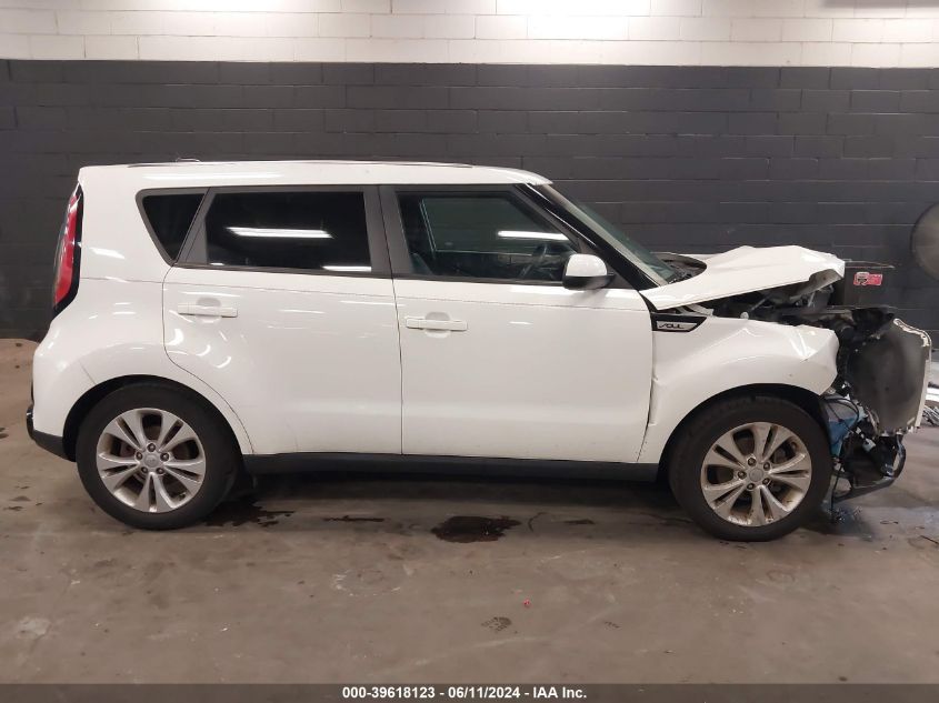 2016 Kia Soul + VIN: KNDJP3A5XG7304434 Lot: 39618123