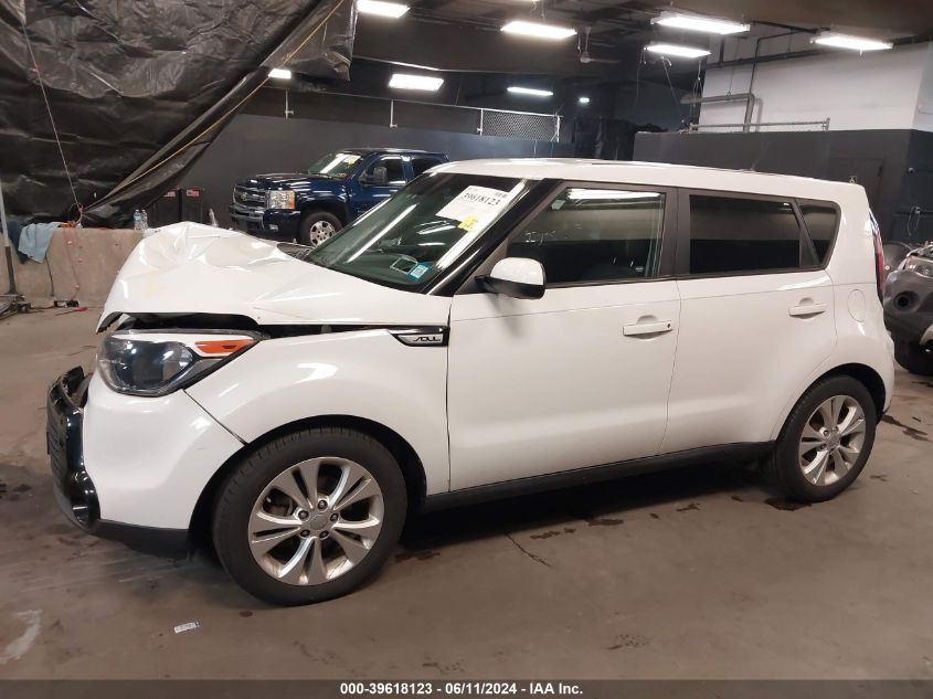 2016 Kia Soul + VIN: KNDJP3A5XG7304434 Lot: 39618123