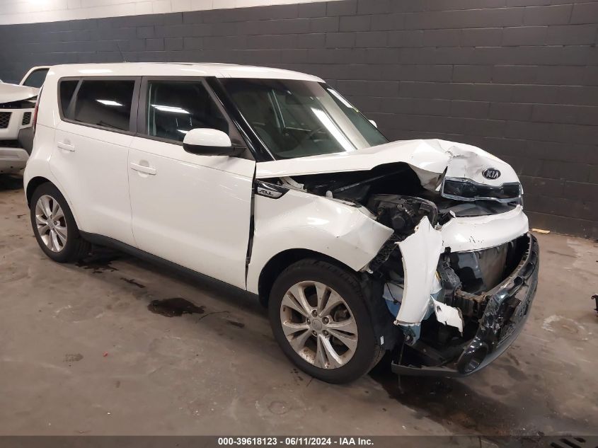 2016 Kia Soul + VIN: KNDJP3A5XG7304434 Lot: 39618123