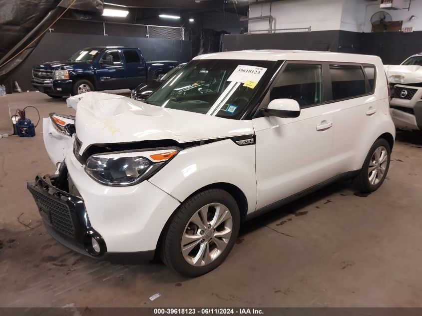 2016 Kia Soul + VIN: KNDJP3A5XG7304434 Lot: 39618123