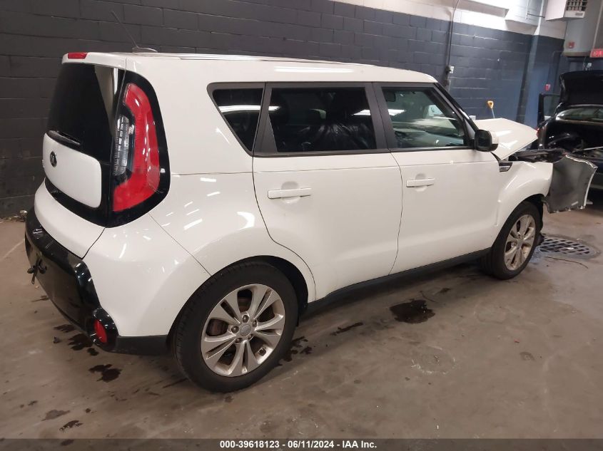 2016 Kia Soul + VIN: KNDJP3A5XG7304434 Lot: 39618123