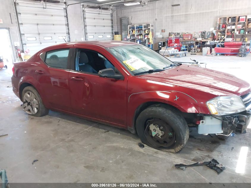 2014 Dodge Avenger Se VIN: 1C3CDZAB5EN227494 Lot: 39618126