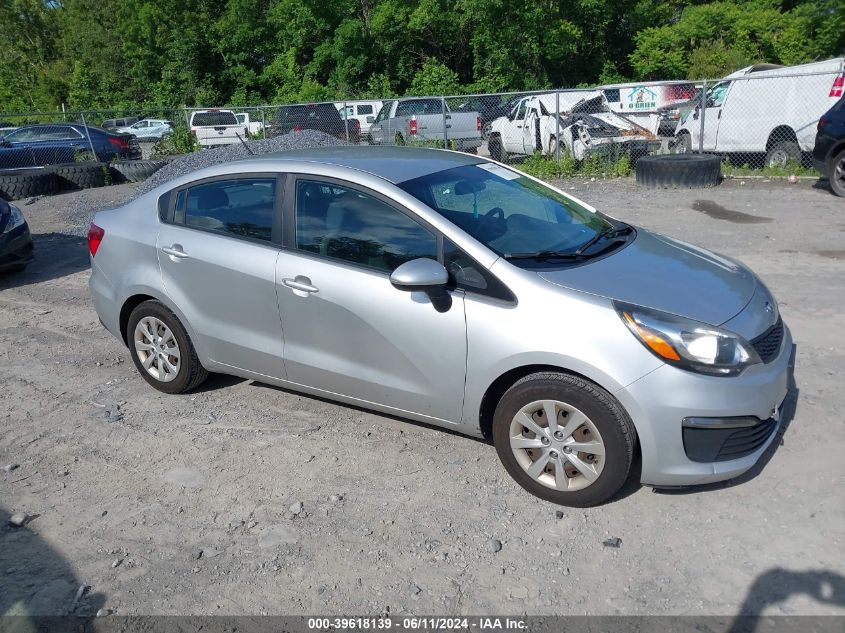 2016 Kia Rio Lx VIN: KNADM4A33G6589717 Lot: 39618139