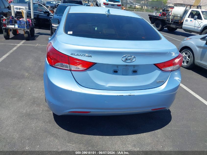 2012 Hyundai Elantra Limited (Ulsan Plant) VIN: KMHDH4AE4CU215921 Lot: 39618151