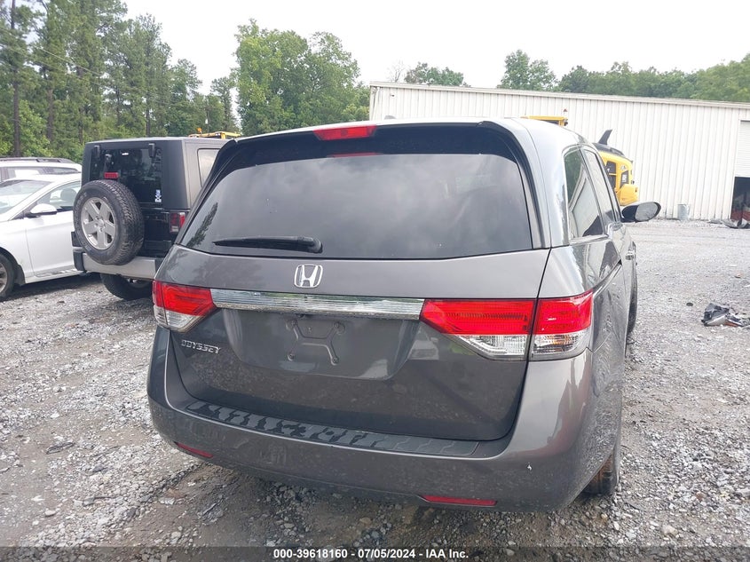 2014 Honda Odyssey Ex-L VIN: 5FNRL5H67EB087201 Lot: 39618160