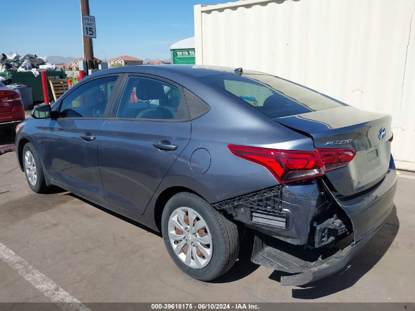 2020 Hyundai Accent Se VIN: 3KPC24A6XLE114939 Lot: 39618175