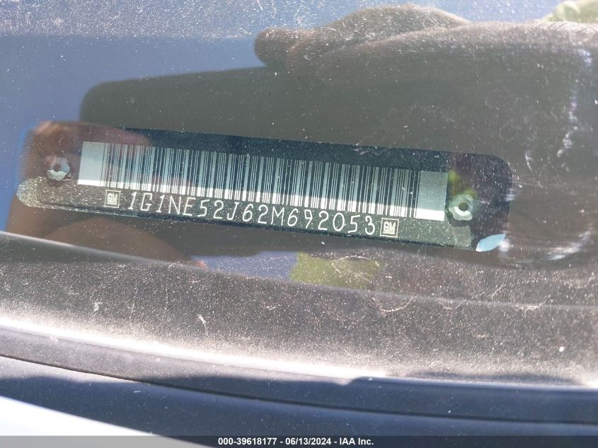 2002 Chevrolet Malibu Ls VIN: 1G1NE52J62M692053 Lot: 39618177