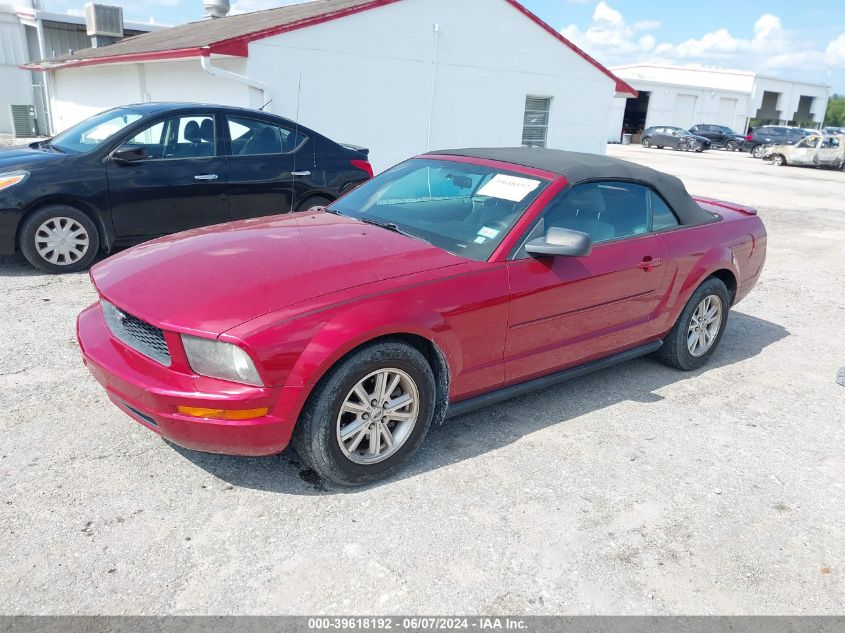 2007 Ford Mustang V6 Deluxe/V6 Premium VIN: 1ZVFT84N475260773 Lot: 39618192