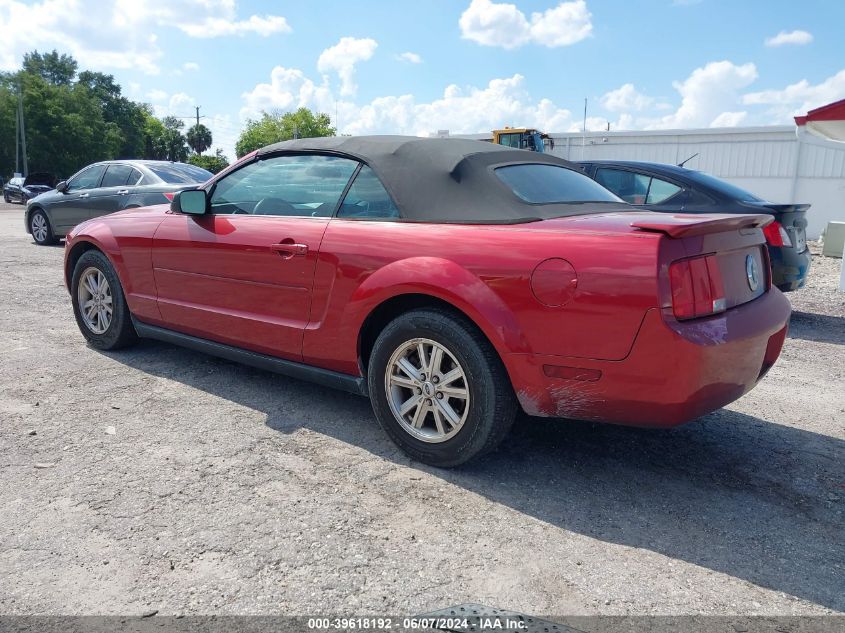 2007 Ford Mustang V6 Deluxe/V6 Premium VIN: 1ZVFT84N475260773 Lot: 39618192