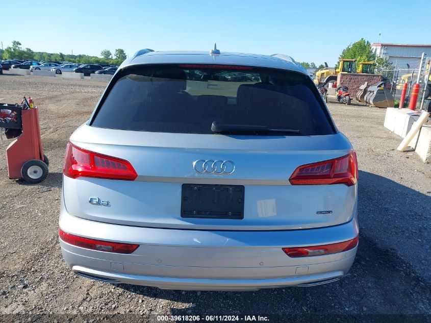 2020 Audi Q5 Premium 45 Tfsi Quattro S Tronic VIN: WA1ANAFY3L2099585 Lot: 39618206