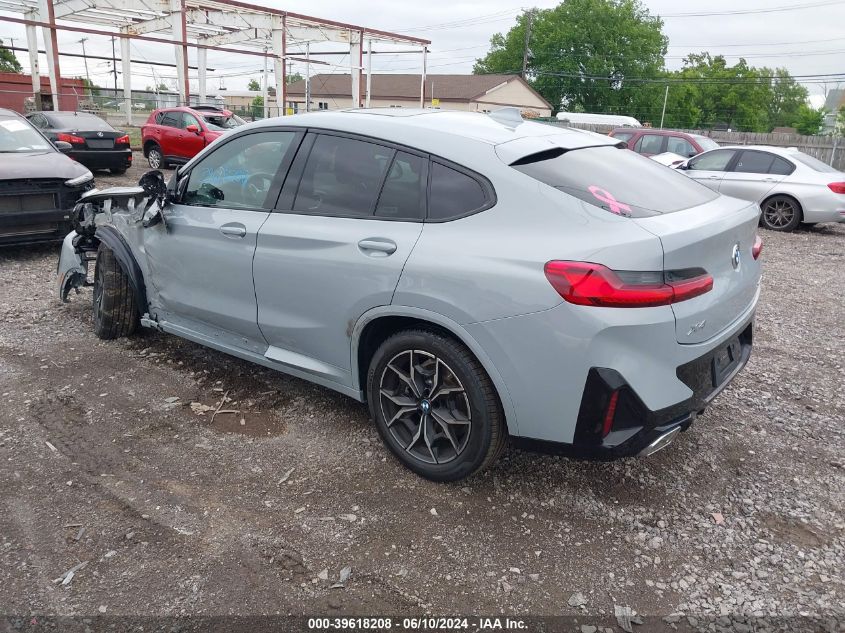 2024 BMW X4 xDrive30I VIN: 5UX33DT0XR9V12900 Lot: 39618208