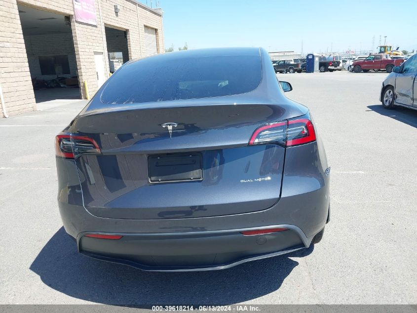 2023 Tesla Model Y Awd/Long Range Dual Motor All-Wheel Drive VIN: 7SAYGDEE5PF590947 Lot: 39618214