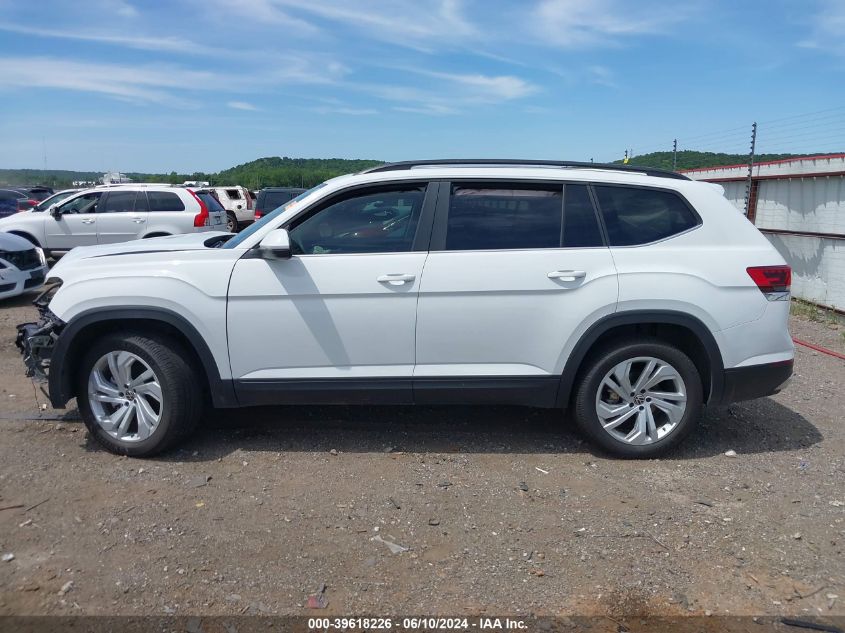 1V2JR2CA9MC600433 2021 Volkswagen Atlas 3.6L V6 Se W/Technology