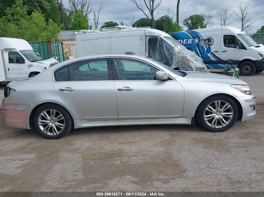 2013 Hyundai Genesis 3.8 VIN: KMHGC4DD5DU213014 Lot: 39618271