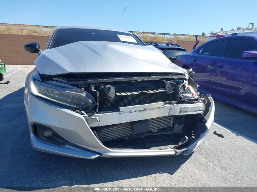 2022 Honda Accord Sport VIN: 1HGCV1F32NA050195 Lot: 39618281