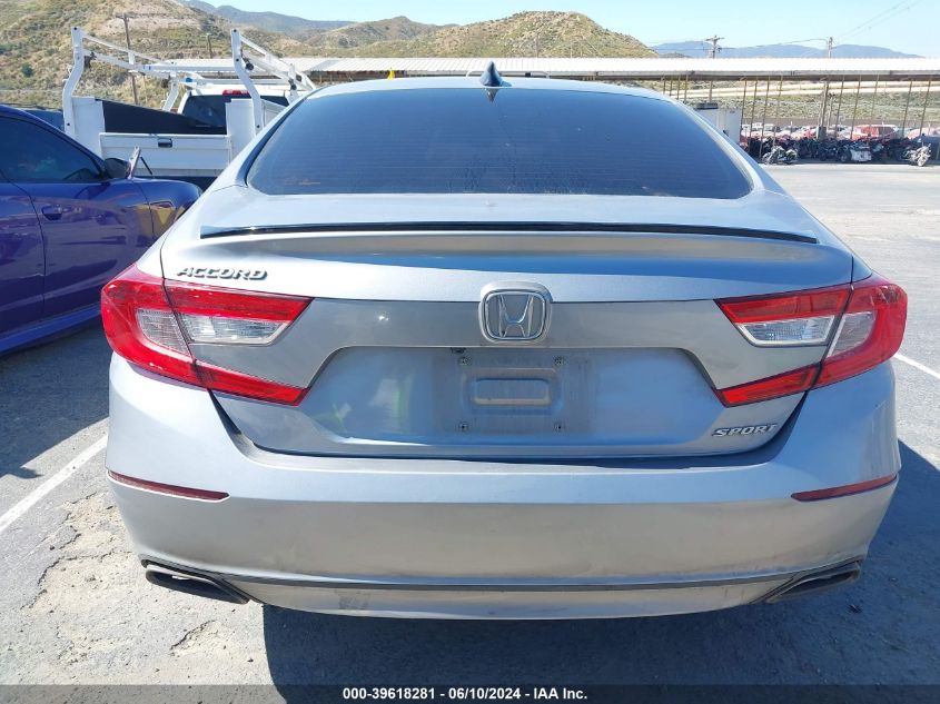 2022 Honda Accord Sport VIN: 1HGCV1F32NA050195 Lot: 39618281