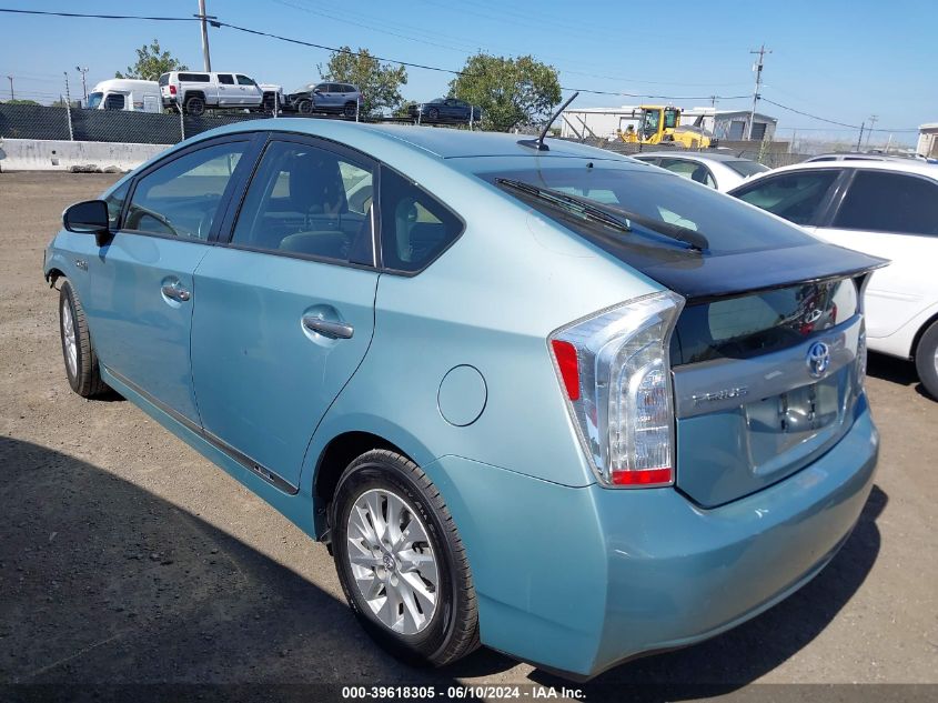 2013 Toyota Prius Plug-In Advanced VIN: JTDKN3DP9D3048314 Lot: 39618305