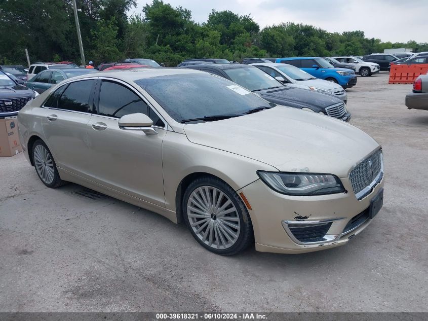 2017 Lincoln Mkz Reserve VIN: 3LN6L5E99HR608614 Lot: 39618321