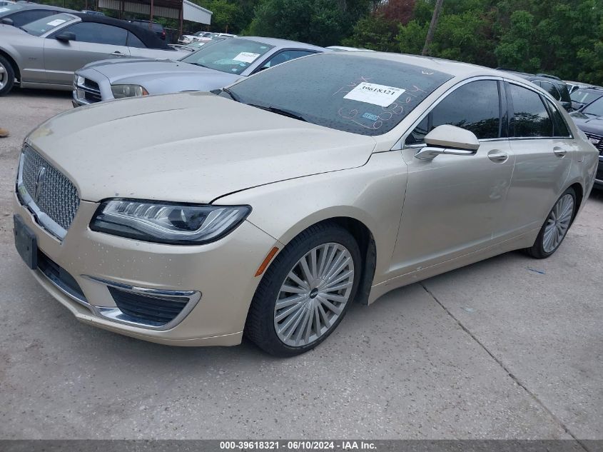 2017 Lincoln Mkz Reserve VIN: 3LN6L5E99HR608614 Lot: 39618321