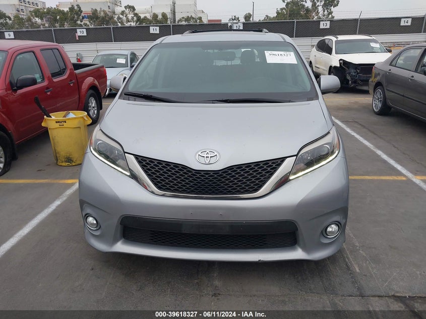 2016 Toyota Sienna Se 8 Passenger VIN: 5TDXK3DC7GS726279 Lot: 39618327