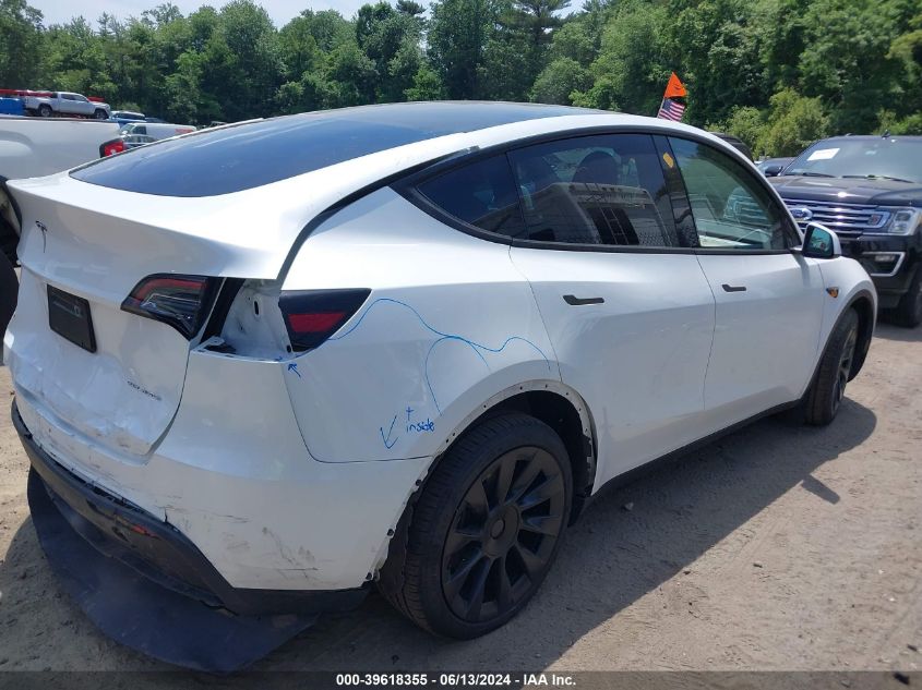 2023 Tesla Model Y Awd/Long Range Dual Motor All-Wheel Drive VIN: 7SAYGDEE5PA046607 Lot: 39618355