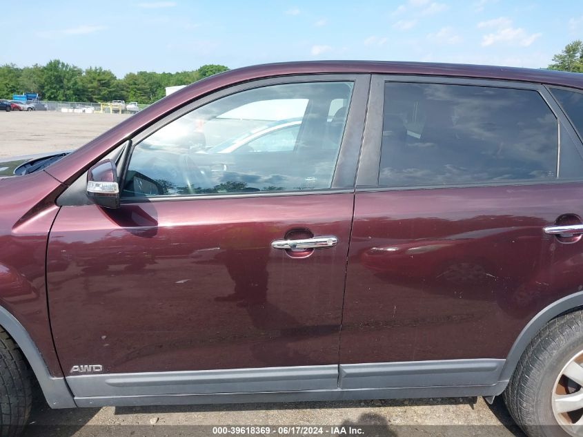 2012 Kia Sorento Lx VIN: 5XYKTCA62CG274772 Lot: 39618369