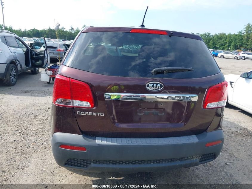 2012 Kia Sorento Lx VIN: 5XYKTCA62CG274772 Lot: 39618369